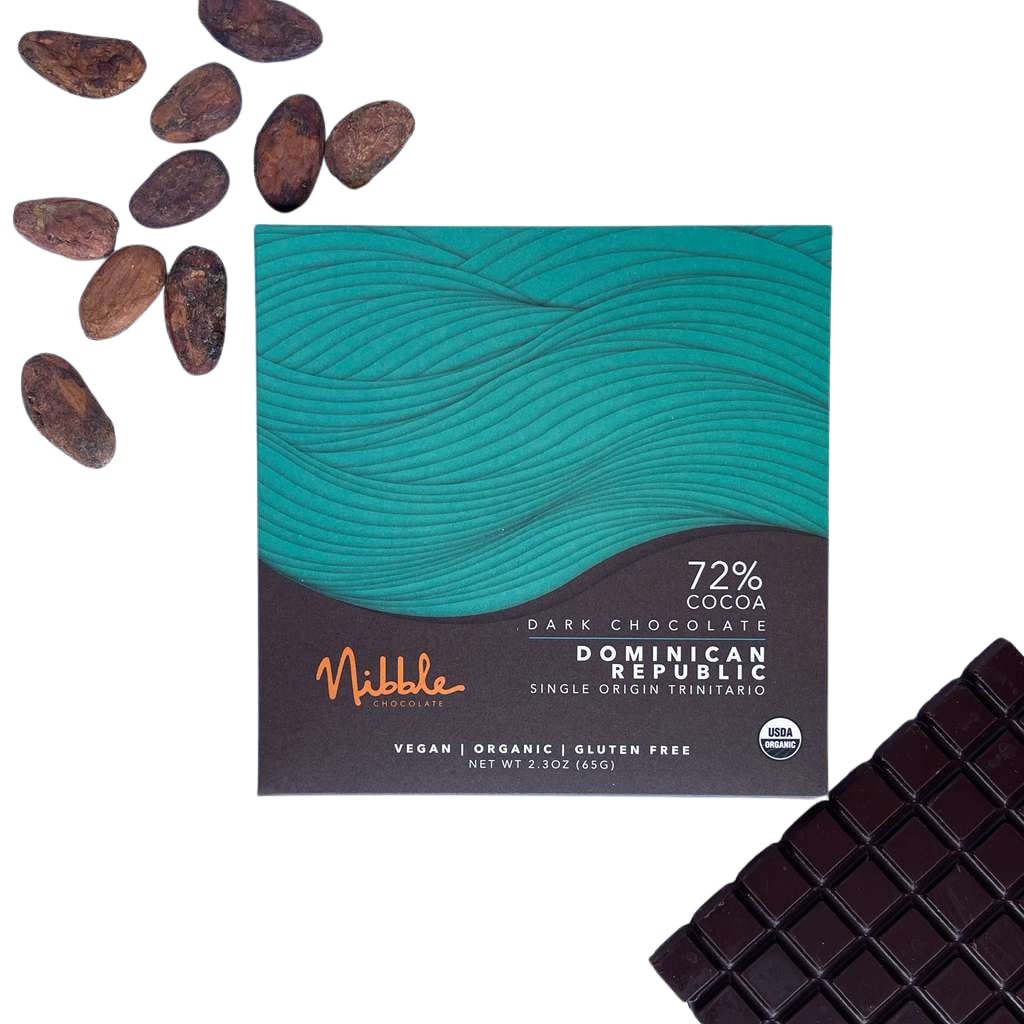 Dark Chocolate Dominican Republic 72% Organic | Nibble