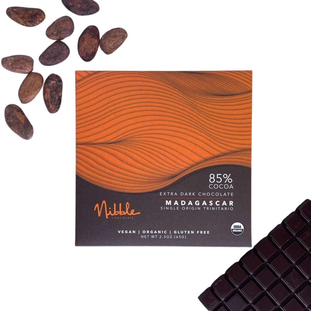cocoaページ Extra Dark Chocolate 85% Cocoa - Organic Nibble Delight – Nibble
